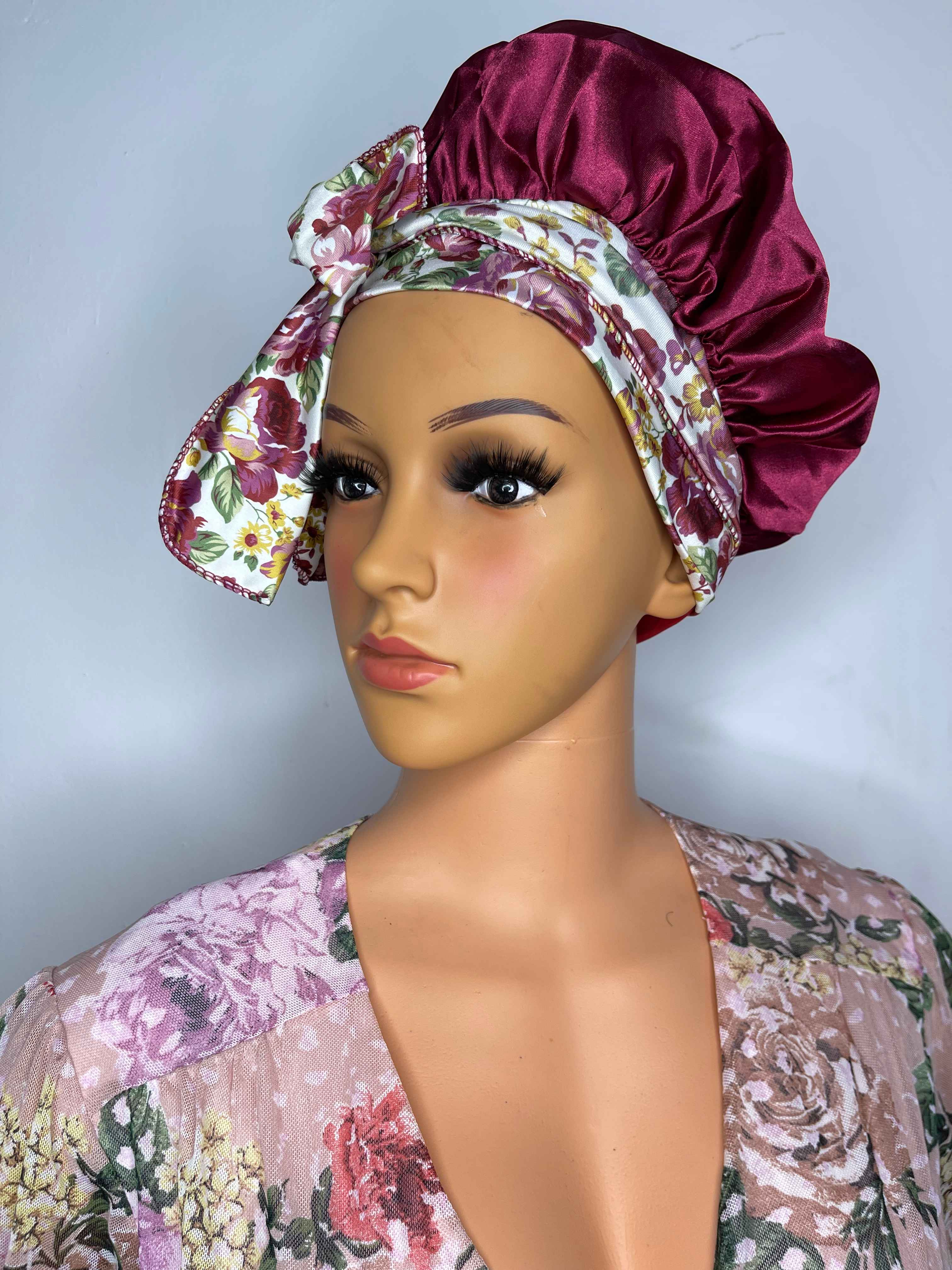 Beclain Satin Night Cap Bonnet - Image 3
