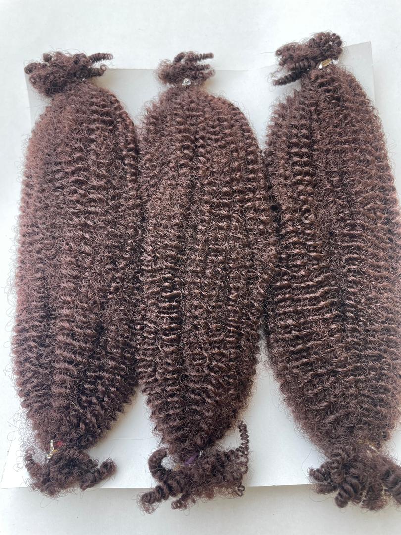 Premium Afro Kinky Bulk Hair(Synthetic) 10'' - Image 3