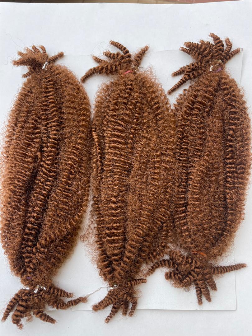 Premium Afro Kinky Bulk Hair(Synthetic) 10'' - Image 4