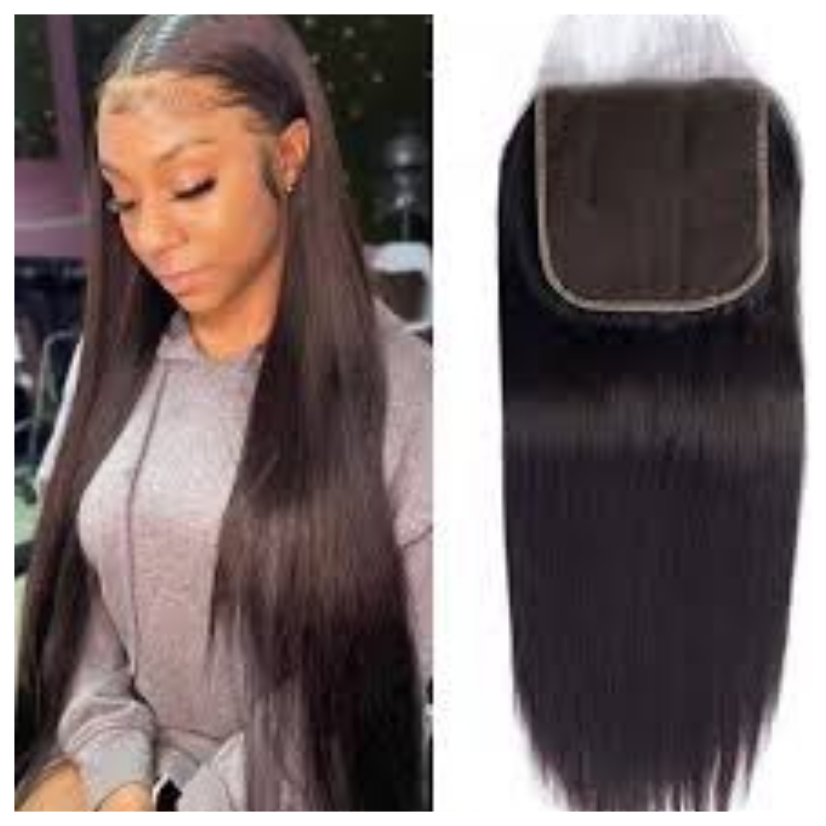 4X4 Human Hair Lace Closure