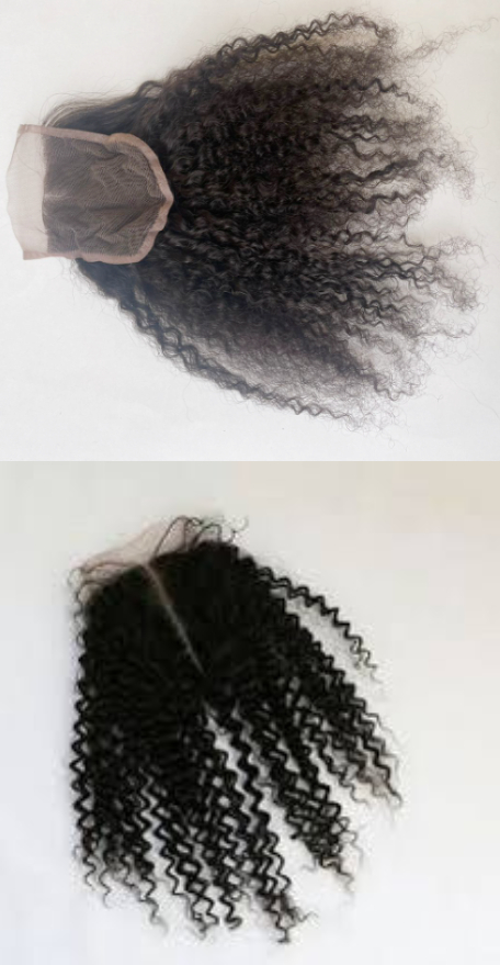 4X4  Pixie Curl Human Hair Lace Closure