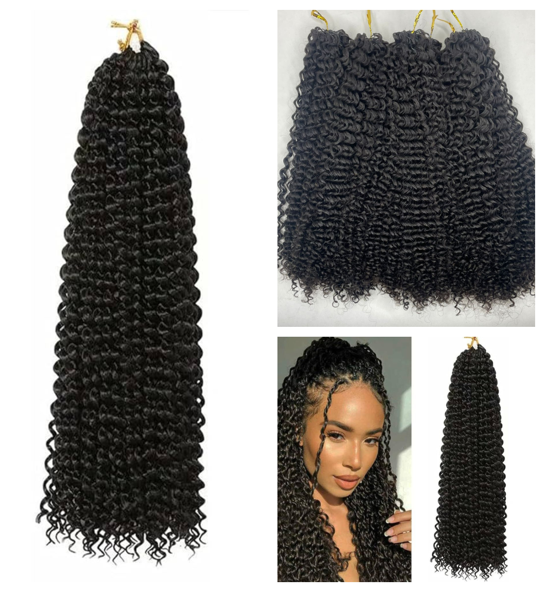 Kinky Curled Feather Hair Extensions