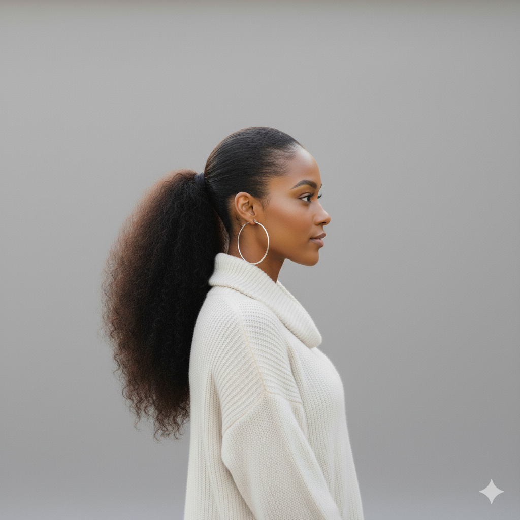 Afro Drawstring Ponytail - Human Hair