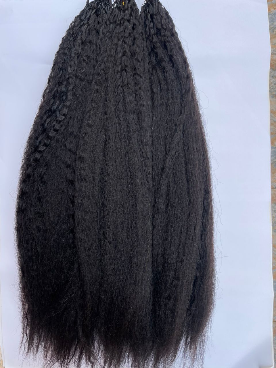Kinky Straight Feather Hair Extensions