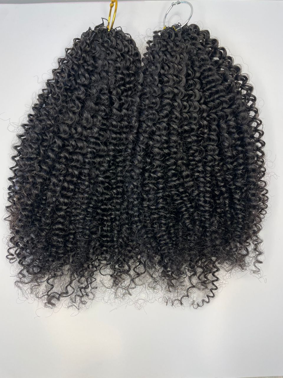 Kinky Curly Feather Hair Extentions - Image 3