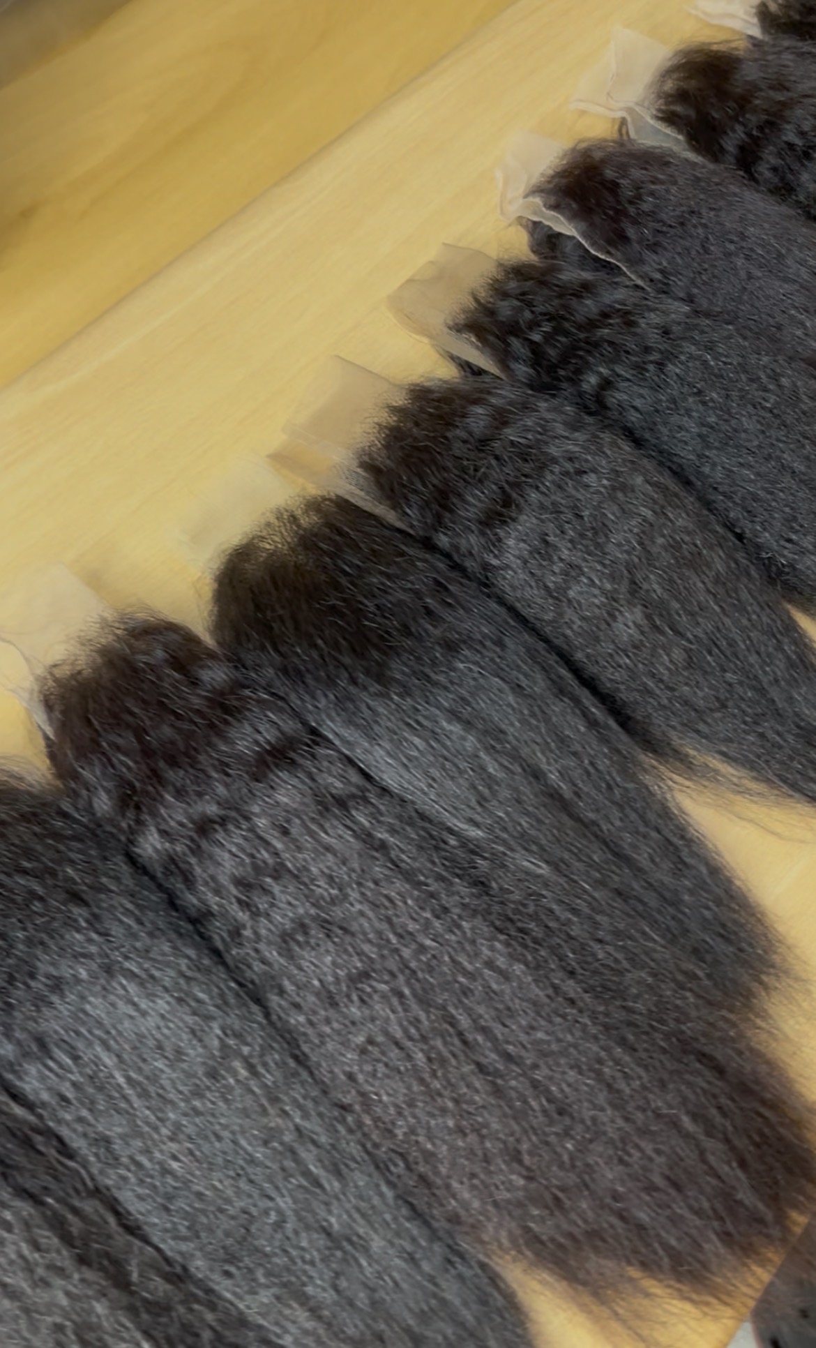 4x4 Human Hair Kinky Straight Closure for Braids - Image 2
