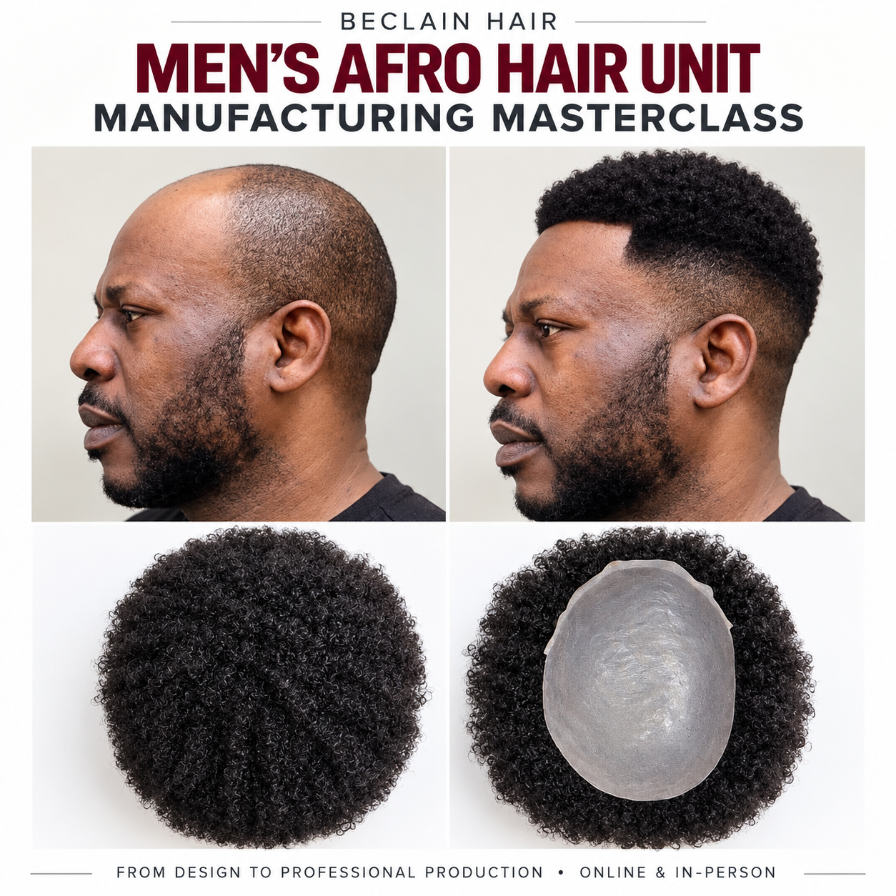 Men's Afro Hair Unit Manufacturing Masterclass