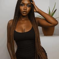 5X5" Closure Box Braid Wig With Cornrow