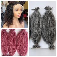 Premium Afro Kinky Bulk Hair(Synthetic) 10''