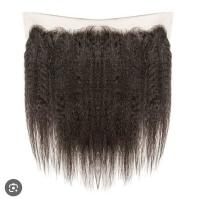 13X4 Kinky Straight Human Hair Frontal